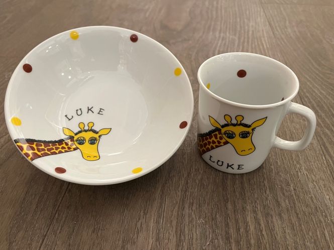 Hovedbilde Barneservise - 2 deler med Kul Sjiraff