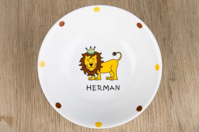 Hovedbilde Barneservise - Skål med Løve